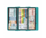 WhiteCoat Clipboard® Trifold - Teal Food Industry Edition